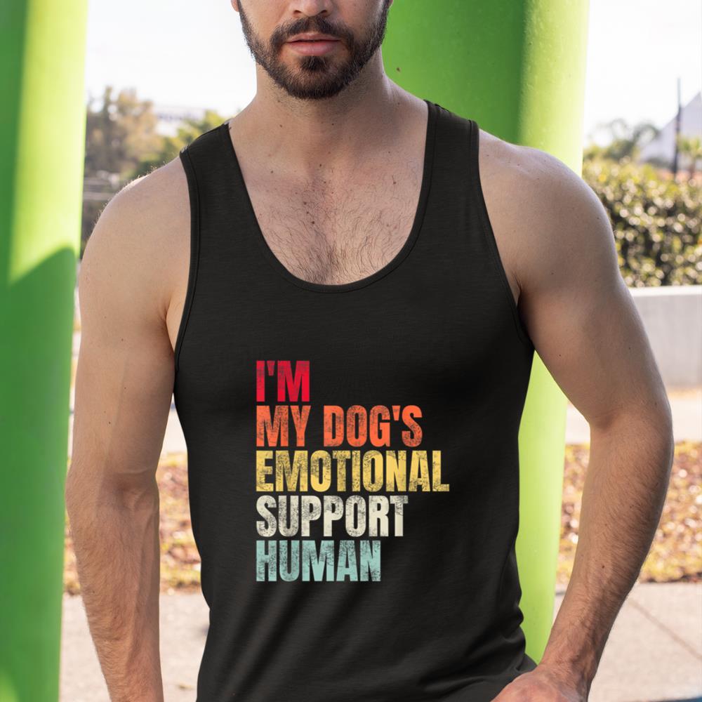 I'm My dog's Emotional Support-Human Tank Top - Image 3