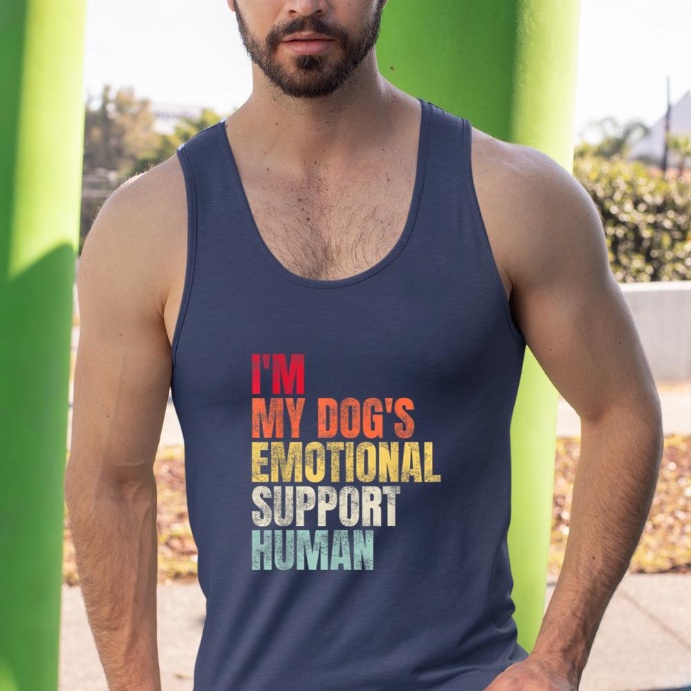 I'm My dog's Emotional Support-Human Tank Top - Image 9