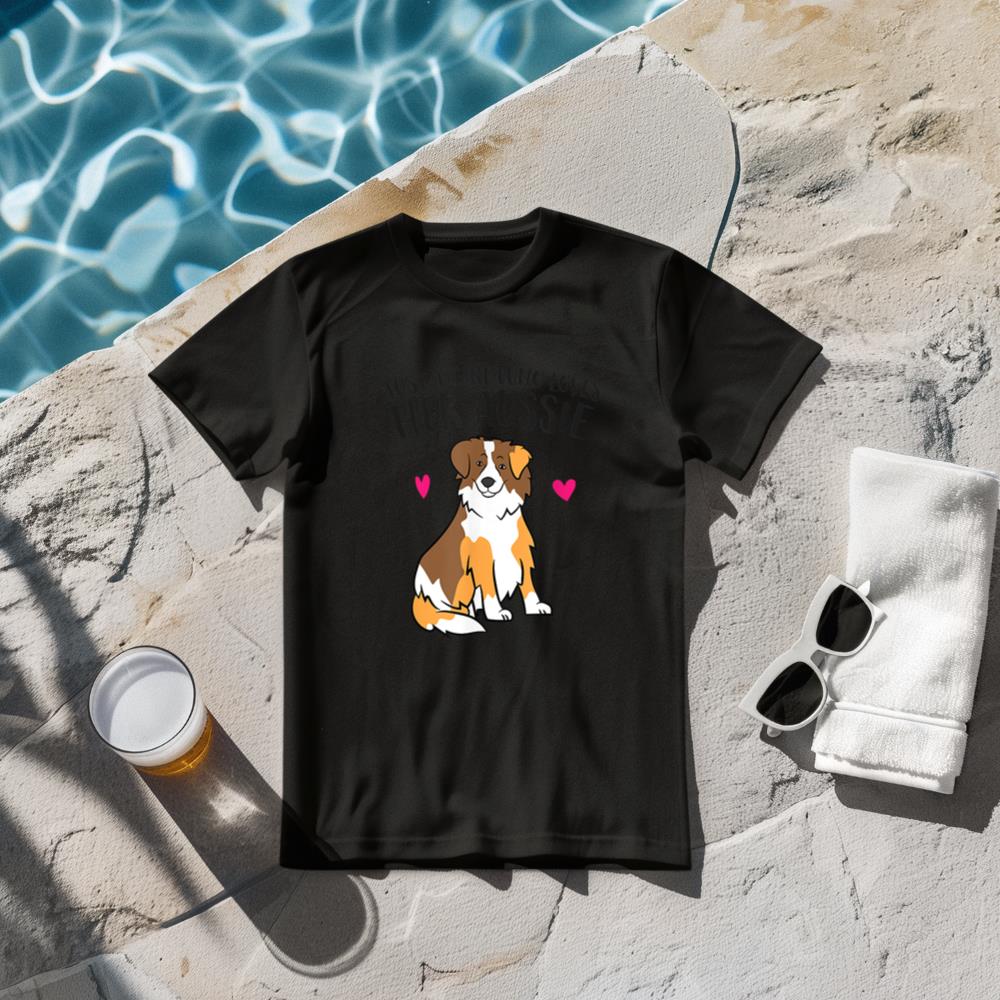 Just a Girl Who Loves Australian Shepherds Aussie Dog Girl T-Shirt