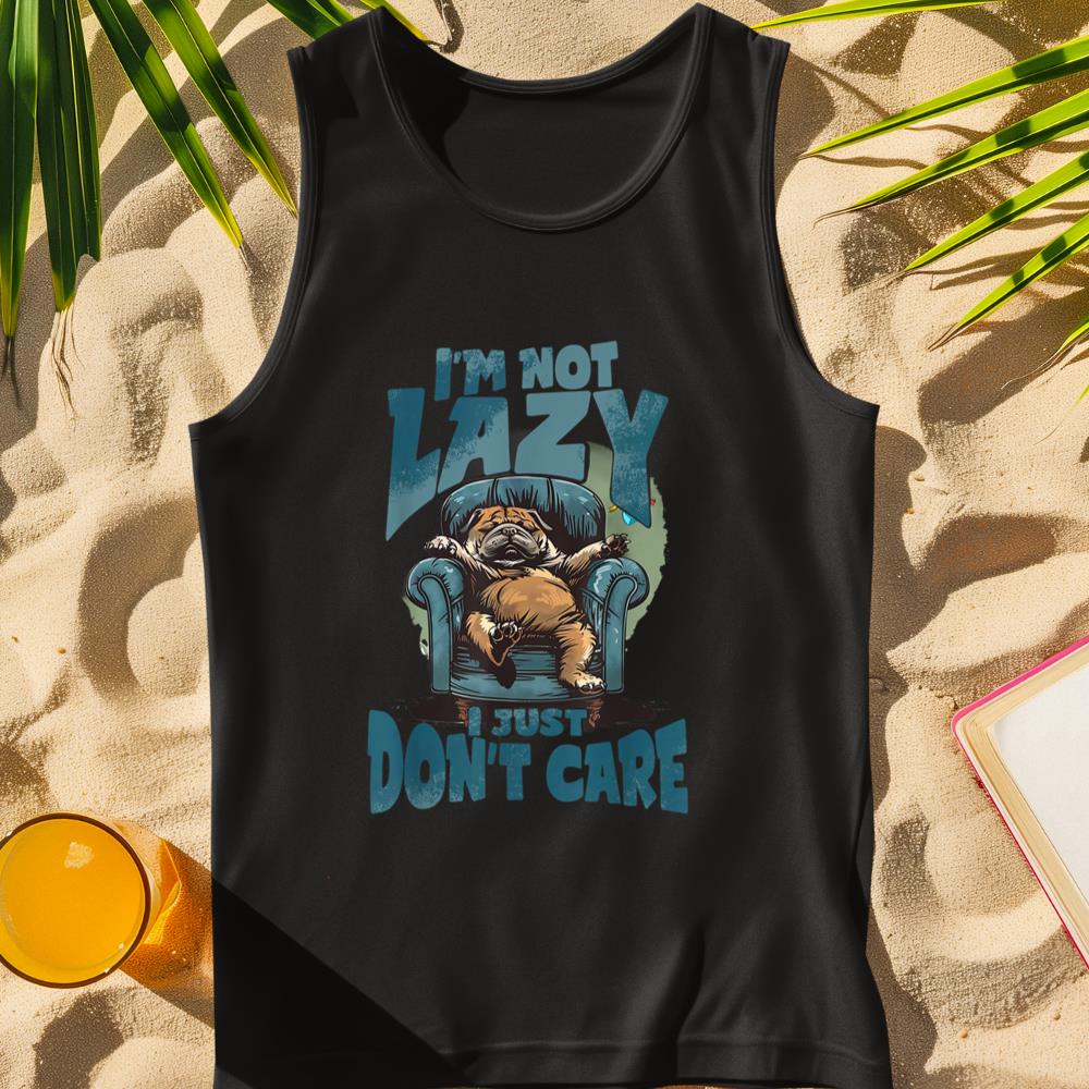 Lazy dog I'm not lazy Tank Top