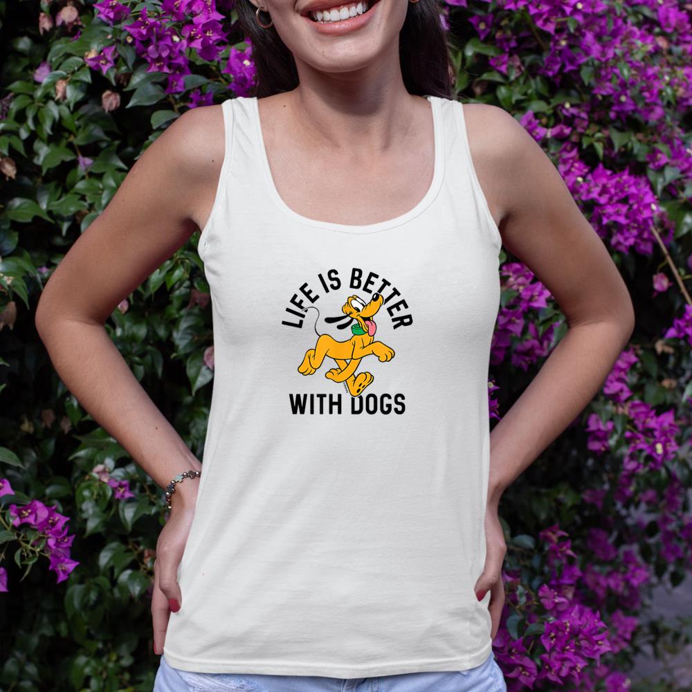 Pluto Life is Better with Dogs Tank Top - Image 4