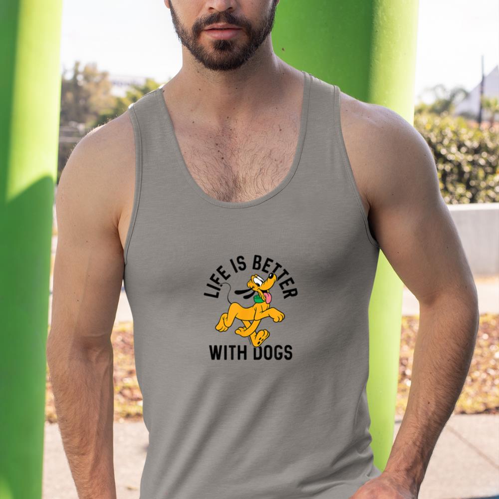 Pluto Life is Better with Dogs Tank Top - Image 7