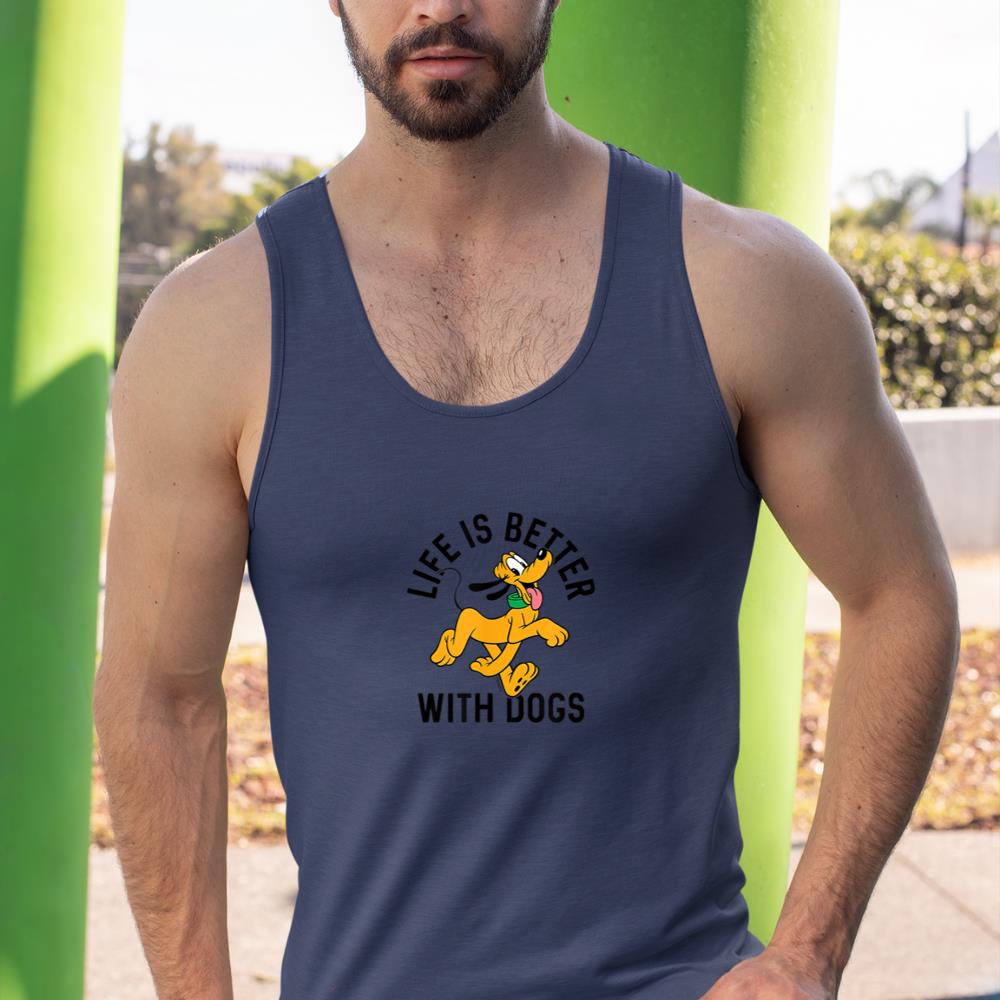 Pluto Life is Better with Dogs Tank Top - Image 9