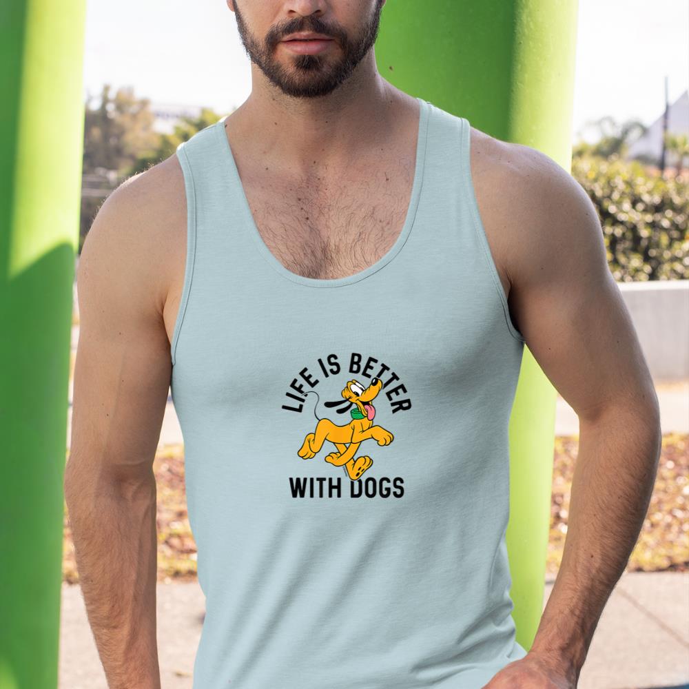 Pluto Life is Better with Dogs Tank Top - Image 11