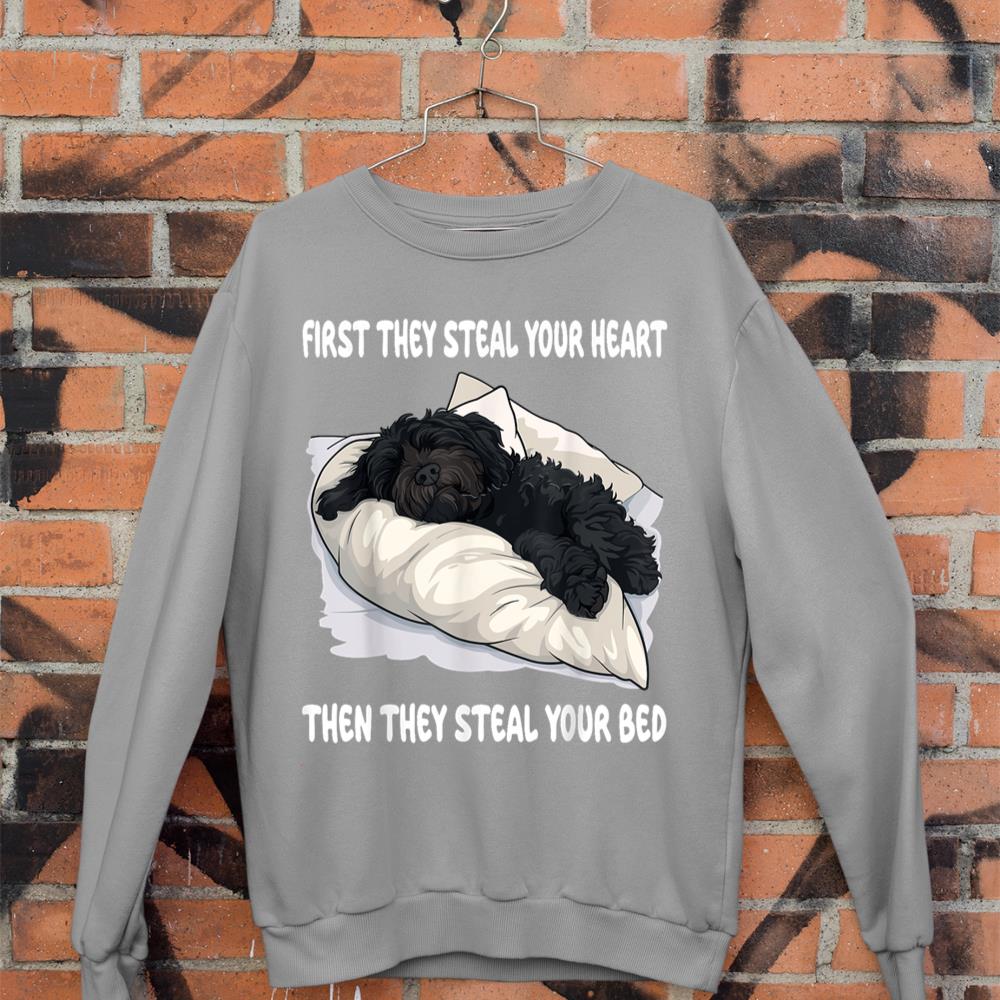 Portuguese Water Dog Sleeping Pajamas Nightgown Sweatshirt - Image 5