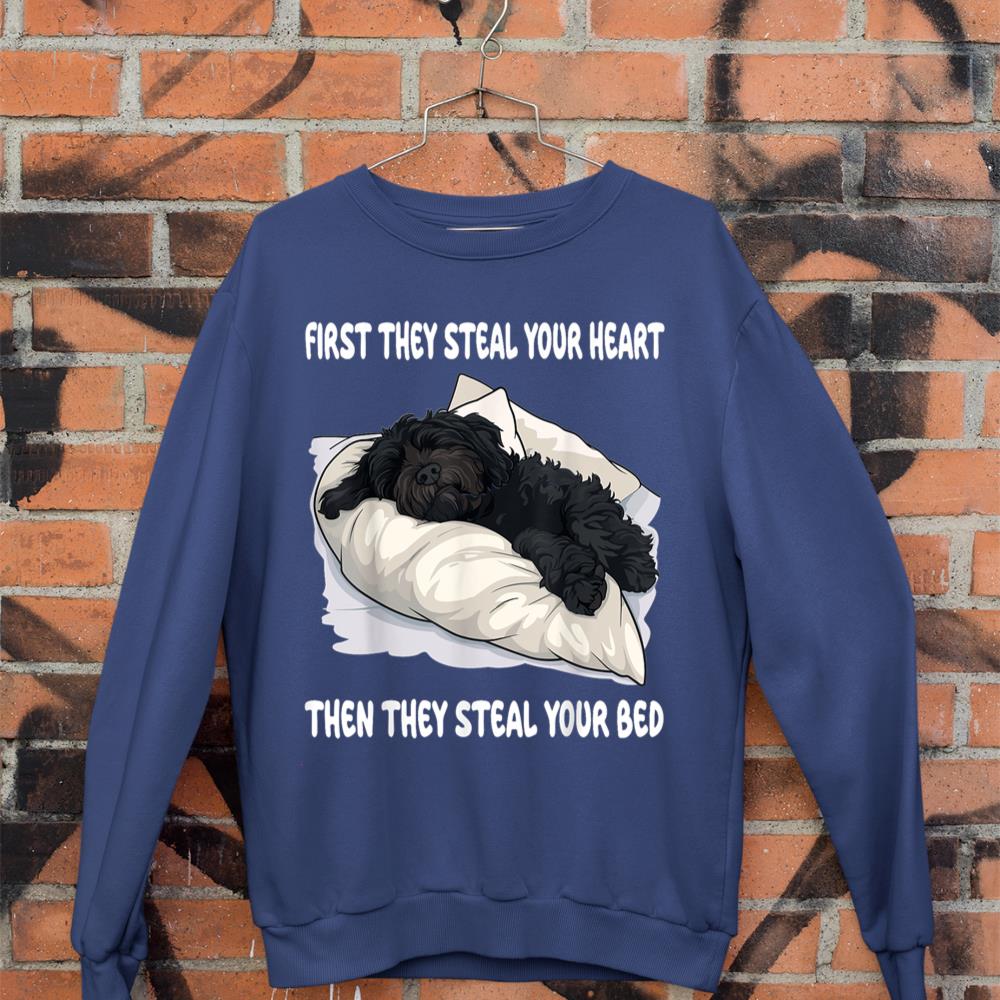 Portuguese Water Dog Sleeping Pajamas Nightgown Sweatshirt - Image 7