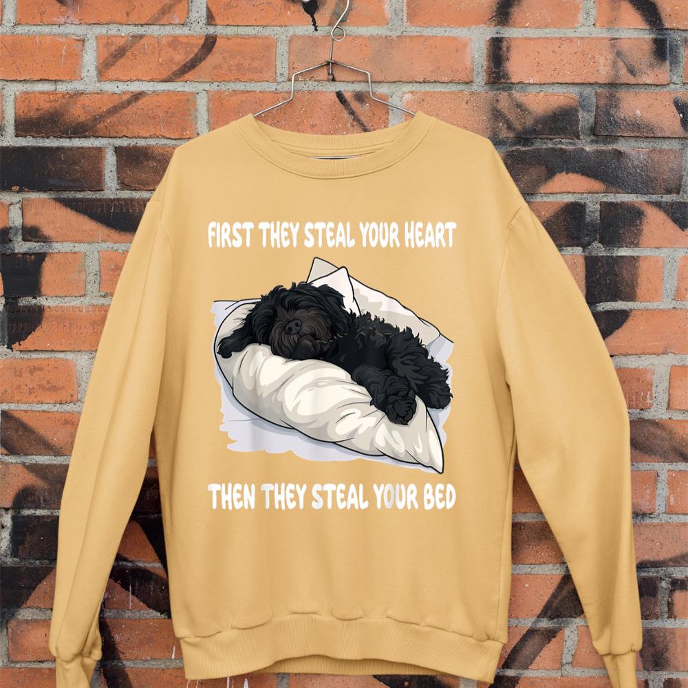 Portuguese Water Dog Sleeping Pajamas Nightgown Sweatshirt - Image 11