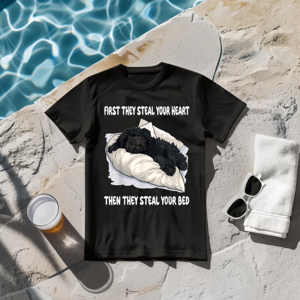 Portuguese Water Dog Sleeping Pajamas Nightgown T-Shirt