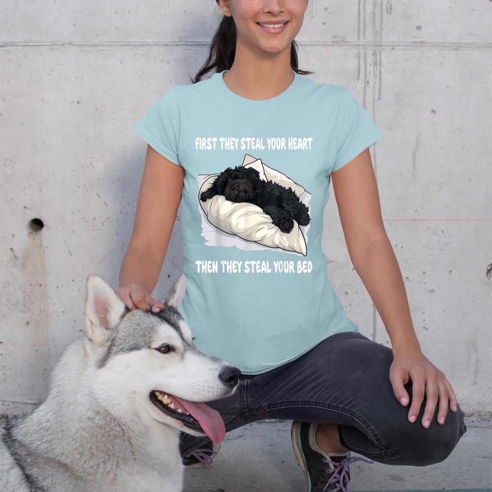 Portuguese Water Dog Sleeping Pajamas Nightgown T-Shirt - Image 10