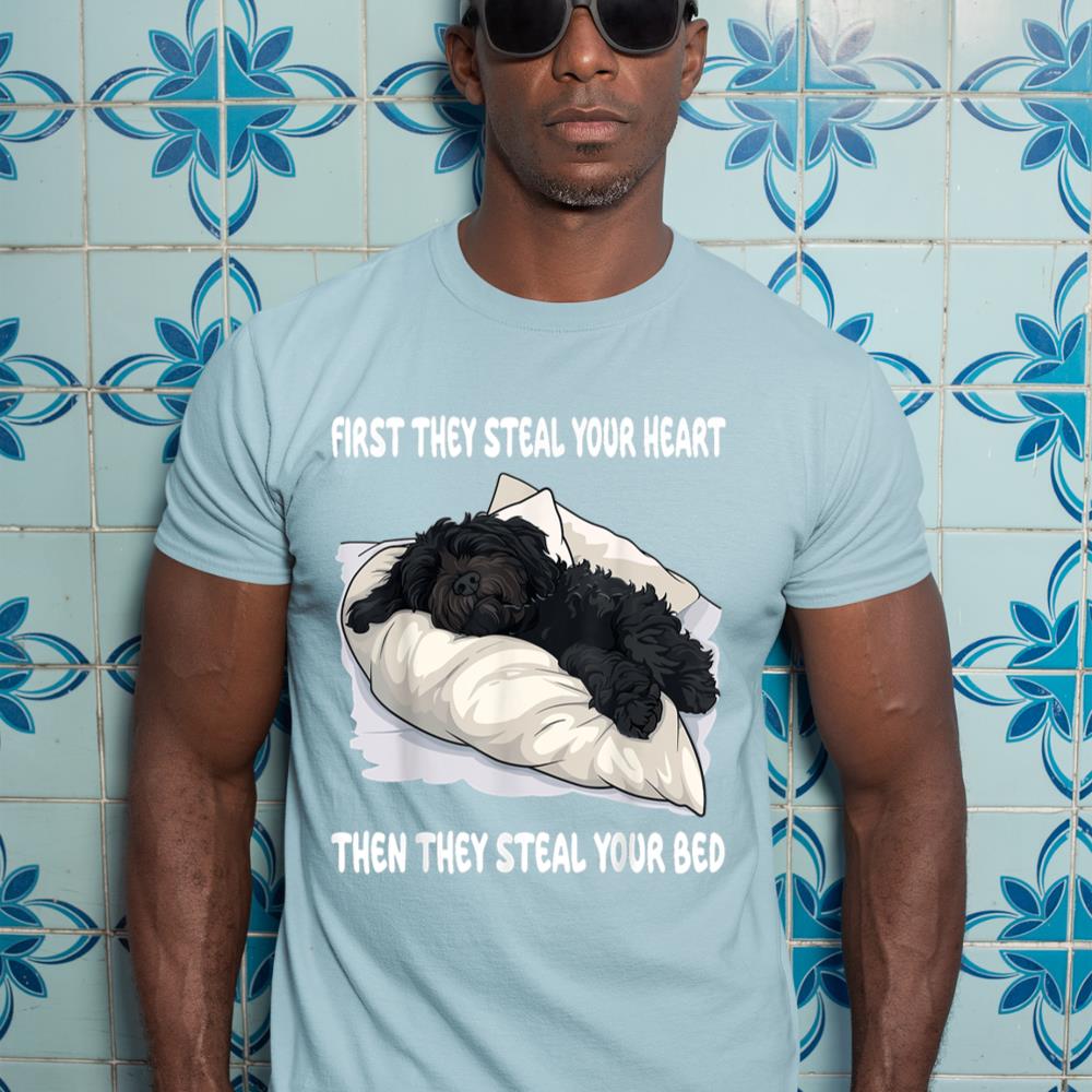 Portuguese Water Dog Sleeping Pajamas Nightgown T-Shirt - Image 11