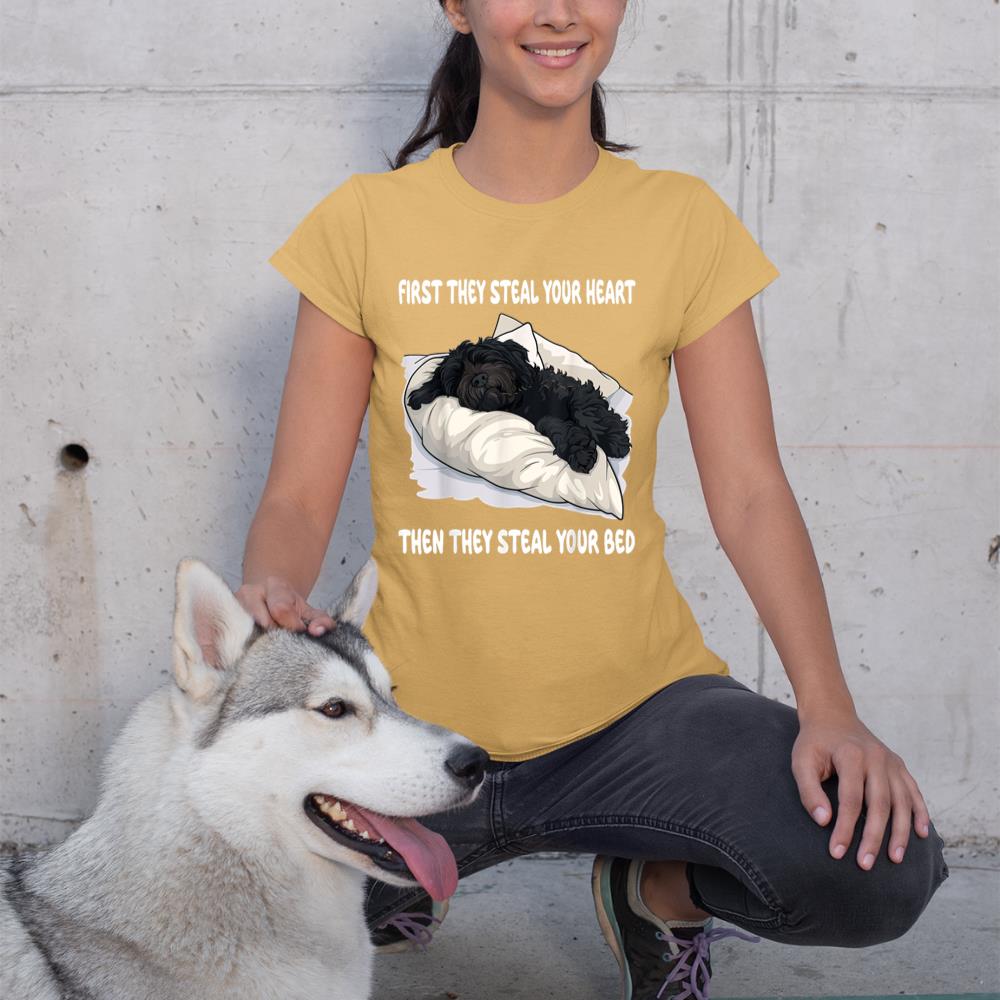 Portuguese Water Dog Sleeping Pajamas Nightgown T-Shirt - Image 12