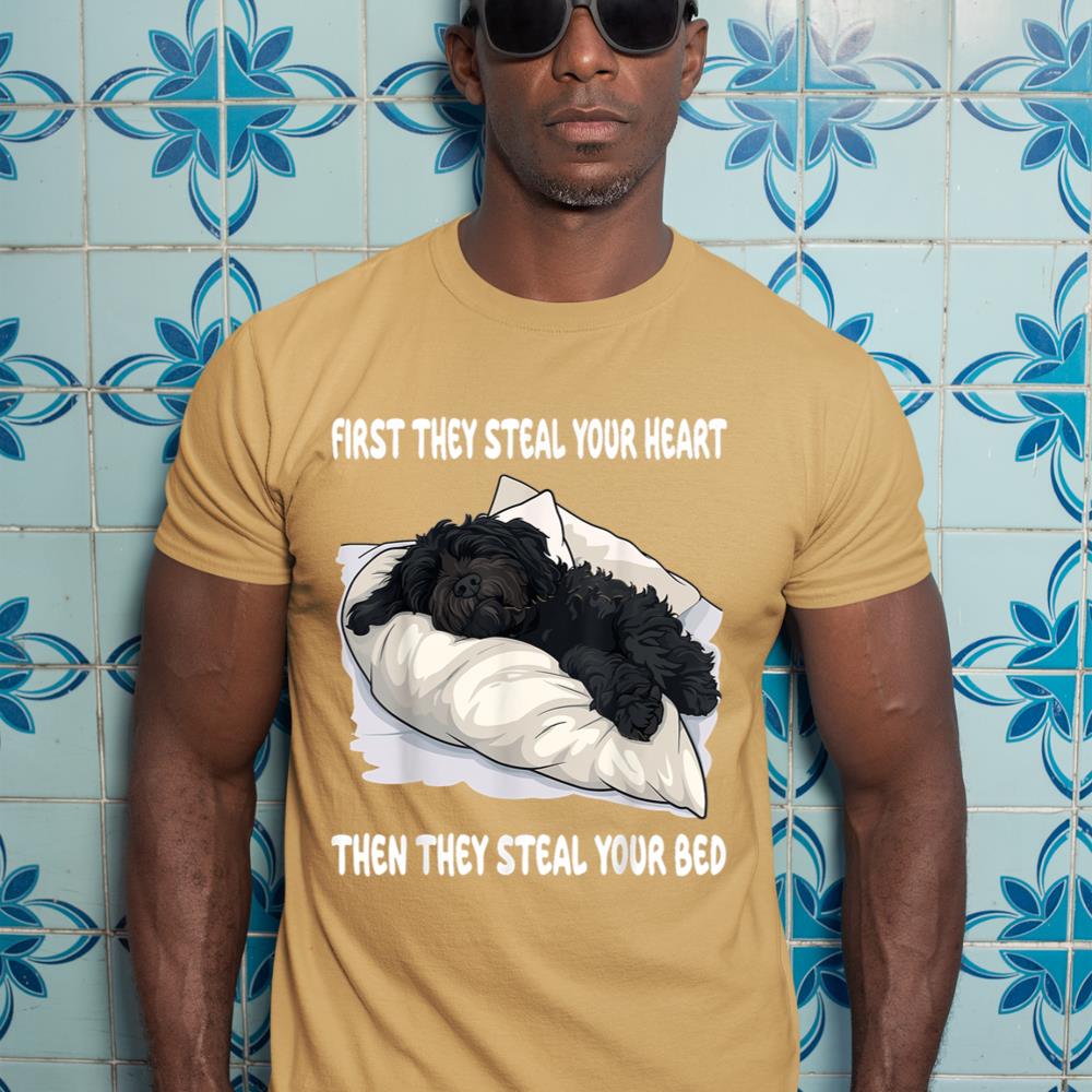 Portuguese Water Dog Sleeping Pajamas Nightgown T-Shirt - Image 13