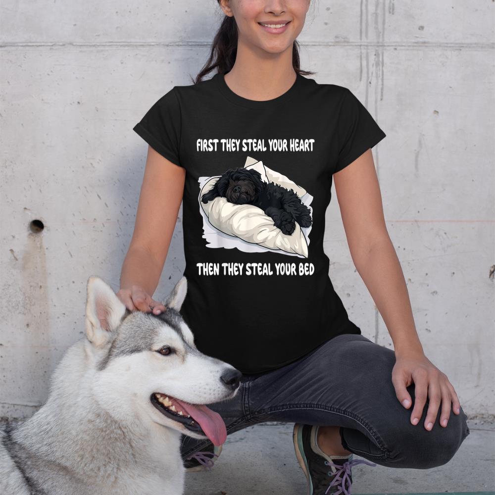 Portuguese Water Dog Sleeping Pajamas Nightgown T-Shirt - Image 2