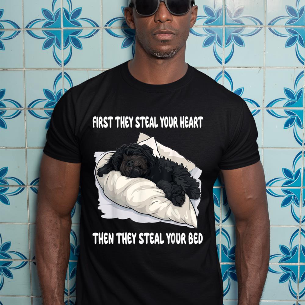 Portuguese Water Dog Sleeping Pajamas Nightgown T-Shirt - Image 3