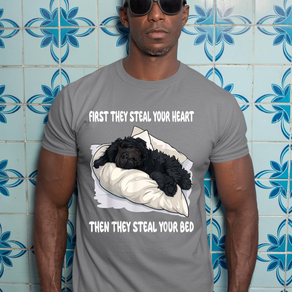 Portuguese Water Dog Sleeping Pajamas Nightgown T-Shirt - Image 7