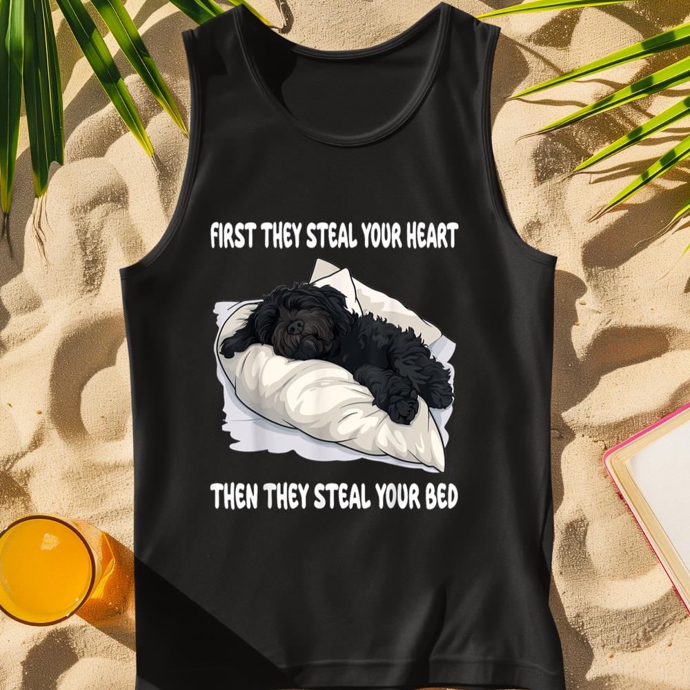 Portuguese Water Dog Sleeping Pajamas Nightgown Tank Top