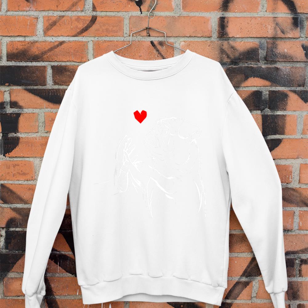 Pug Love Cute Dog Lover Owner Funny Girls Gift Sweatshirt - Image 3