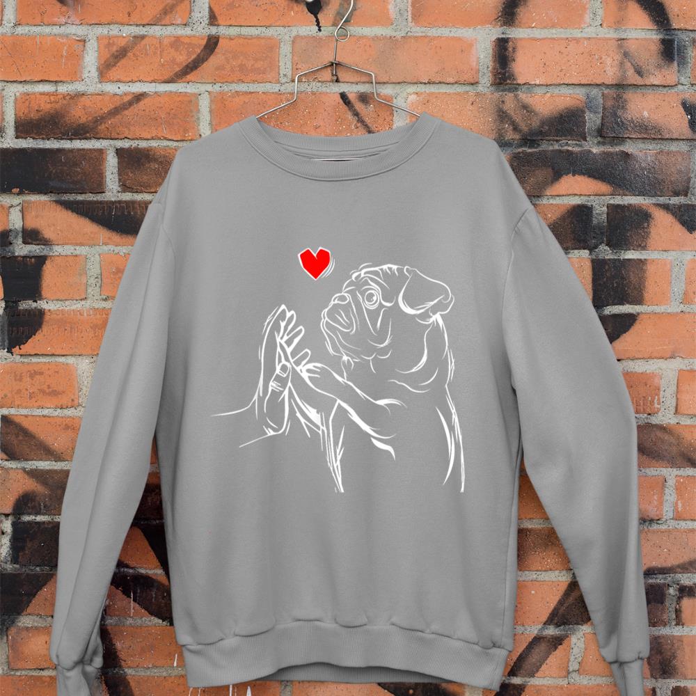 Pug Love Cute Dog Lover Owner Funny Girls Gift Sweatshirt - Image 5