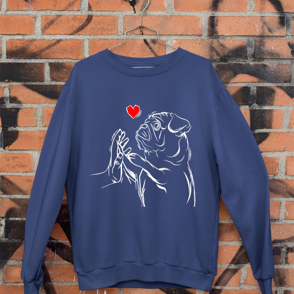 Pug Love Cute Dog Lover Owner Funny Girls Gift Sweatshirt - Image 7