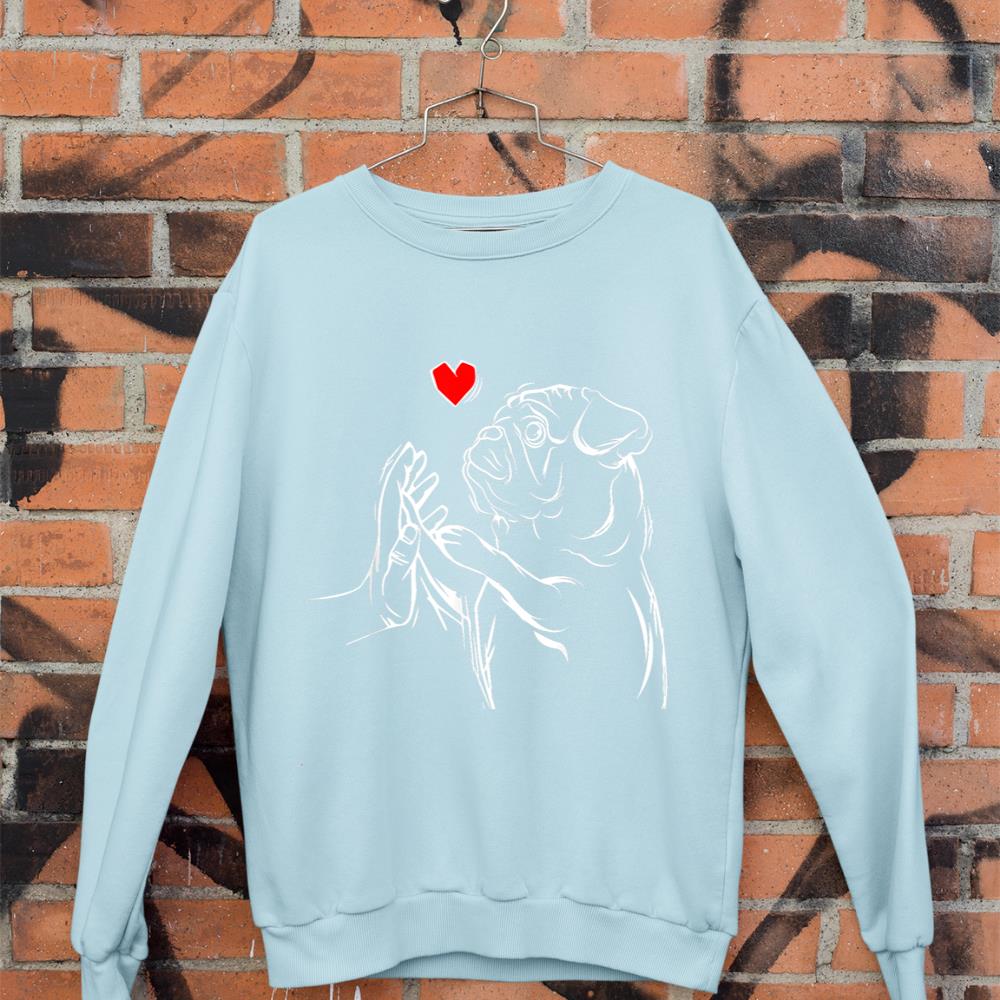 Pug Love Cute Dog Lover Owner Funny Girls Gift Sweatshirt - Image 9