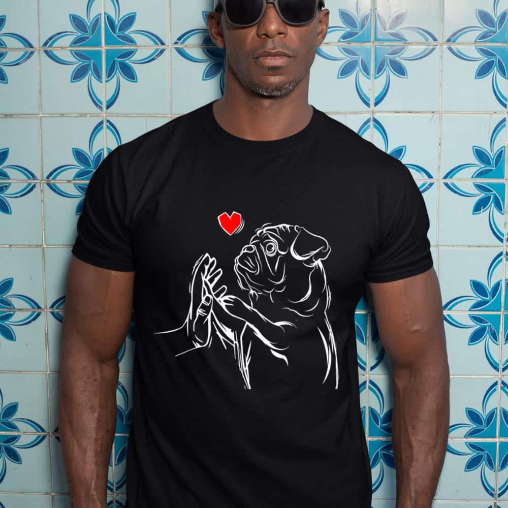 Pug Love Cute Dog Lover Owner Funny Girls Gift T-Shirt - Image 3