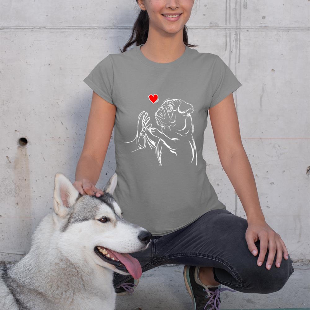 Pug Love Cute Dog Lover Owner Funny Girls Gift T-Shirt - Image 6