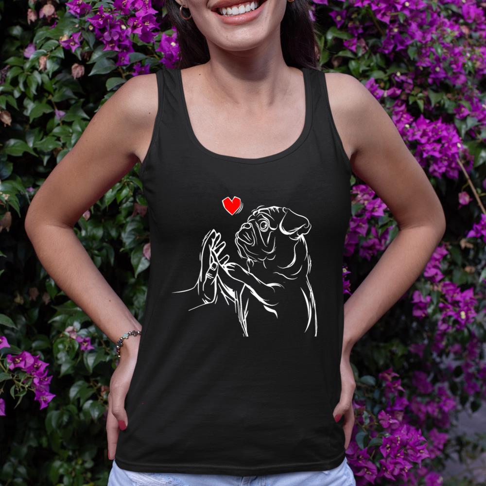 Pug Love Cute Dog Lover Owner Funny Girls Gift Tank Top - Image 2