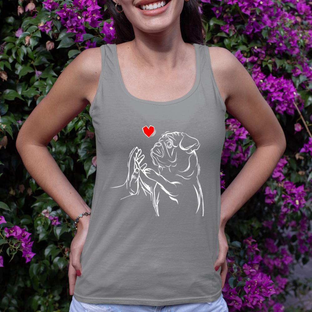 Pug Love Cute Dog Lover Owner Funny Girls Gift Tank Top - Image 6