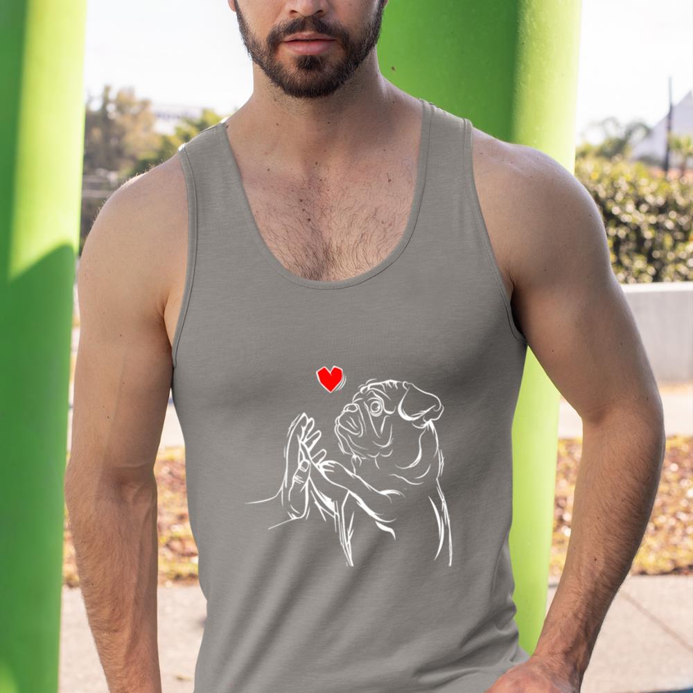 Pug Love Cute Dog Lover Owner Funny Girls Gift Tank Top - Image 7