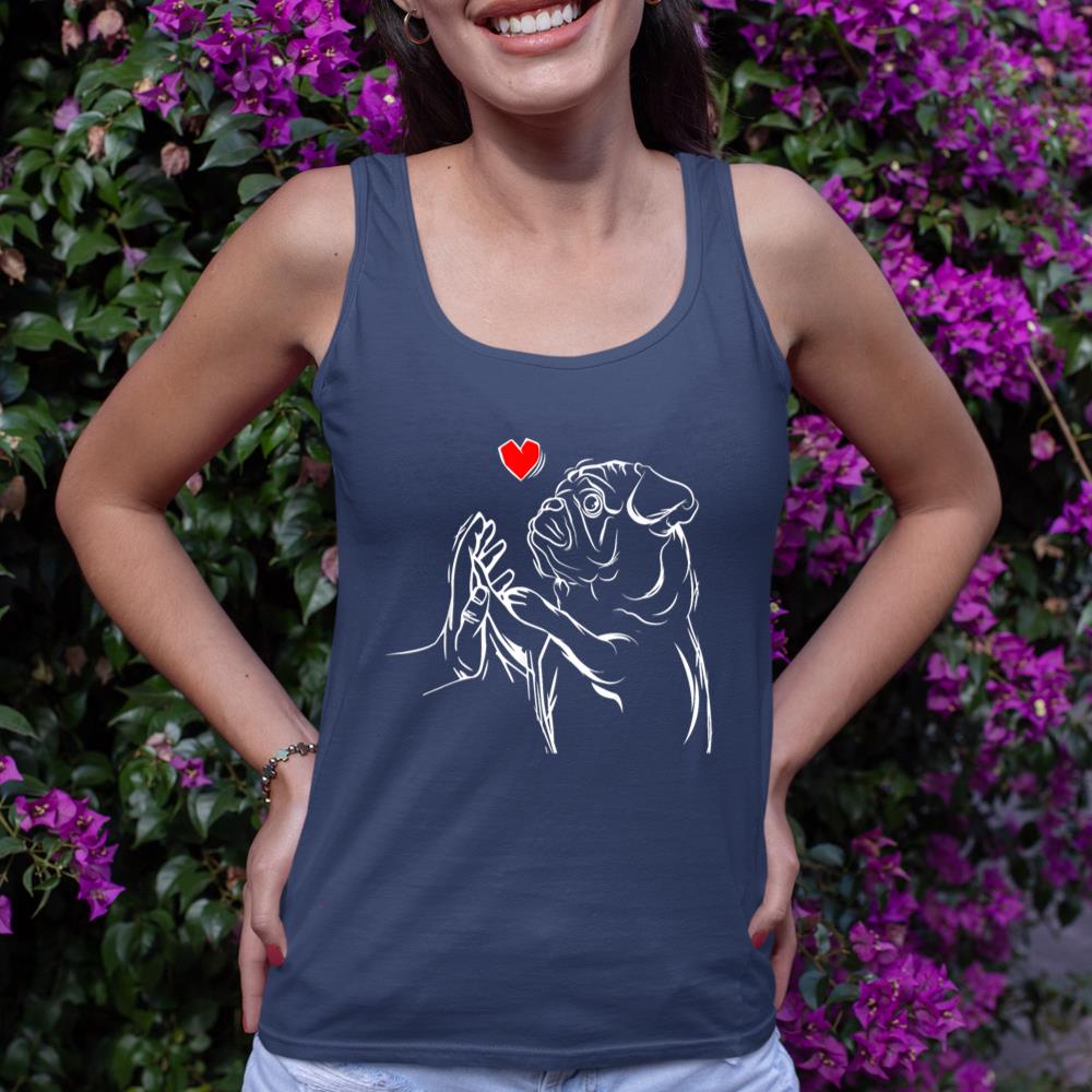 Pug Love Cute Dog Lover Owner Funny Girls Gift Tank Top - Image 8