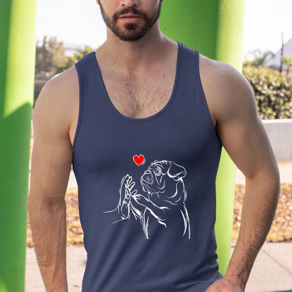 Pug Love Cute Dog Lover Owner Funny Girls Gift Tank Top - Image 9