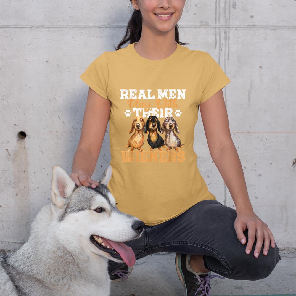 Real Men Play With Their Wieners - Dachshund Dog Lover T-Shirt - Image 12