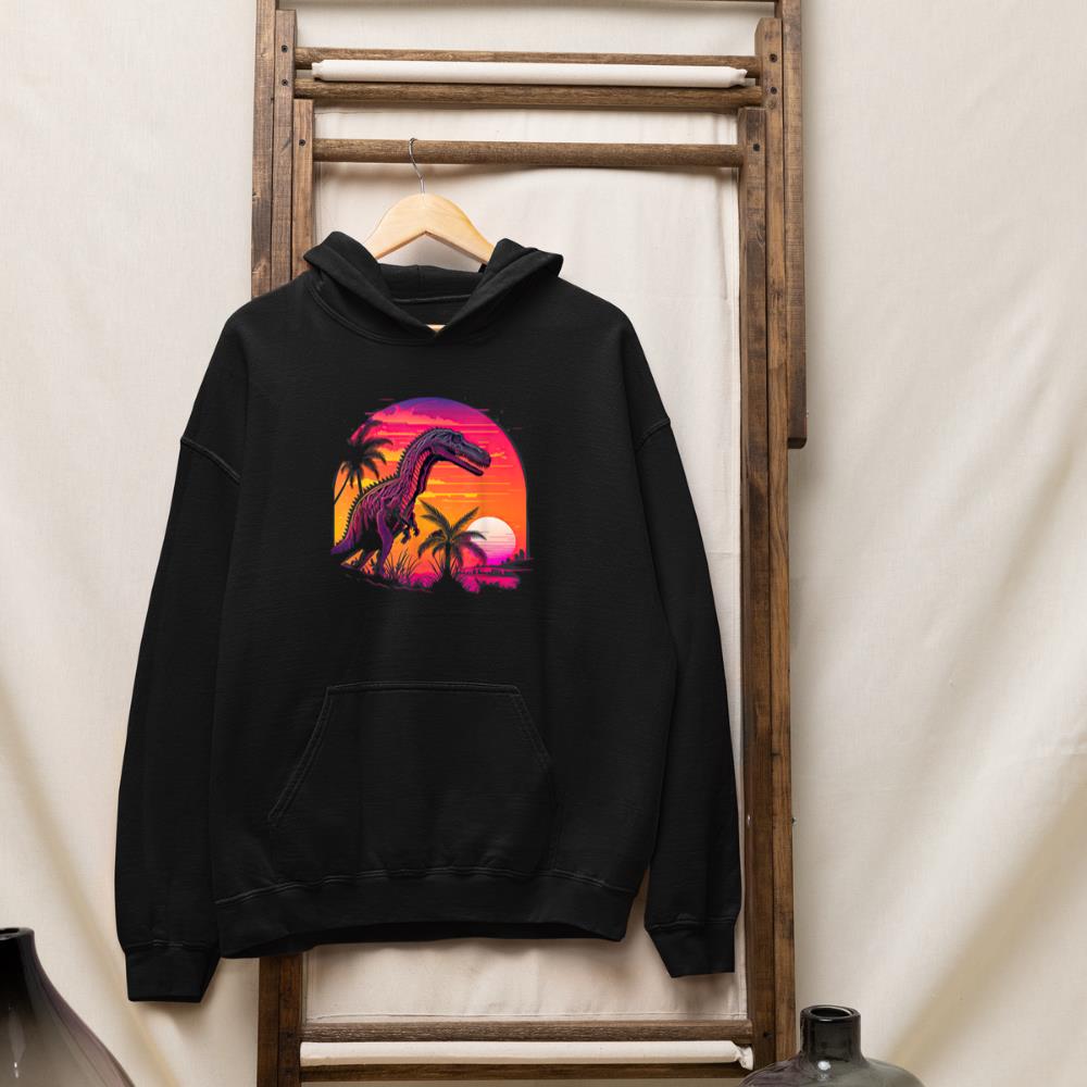 Retro Aesthetic Suchomimus dog Hoodie