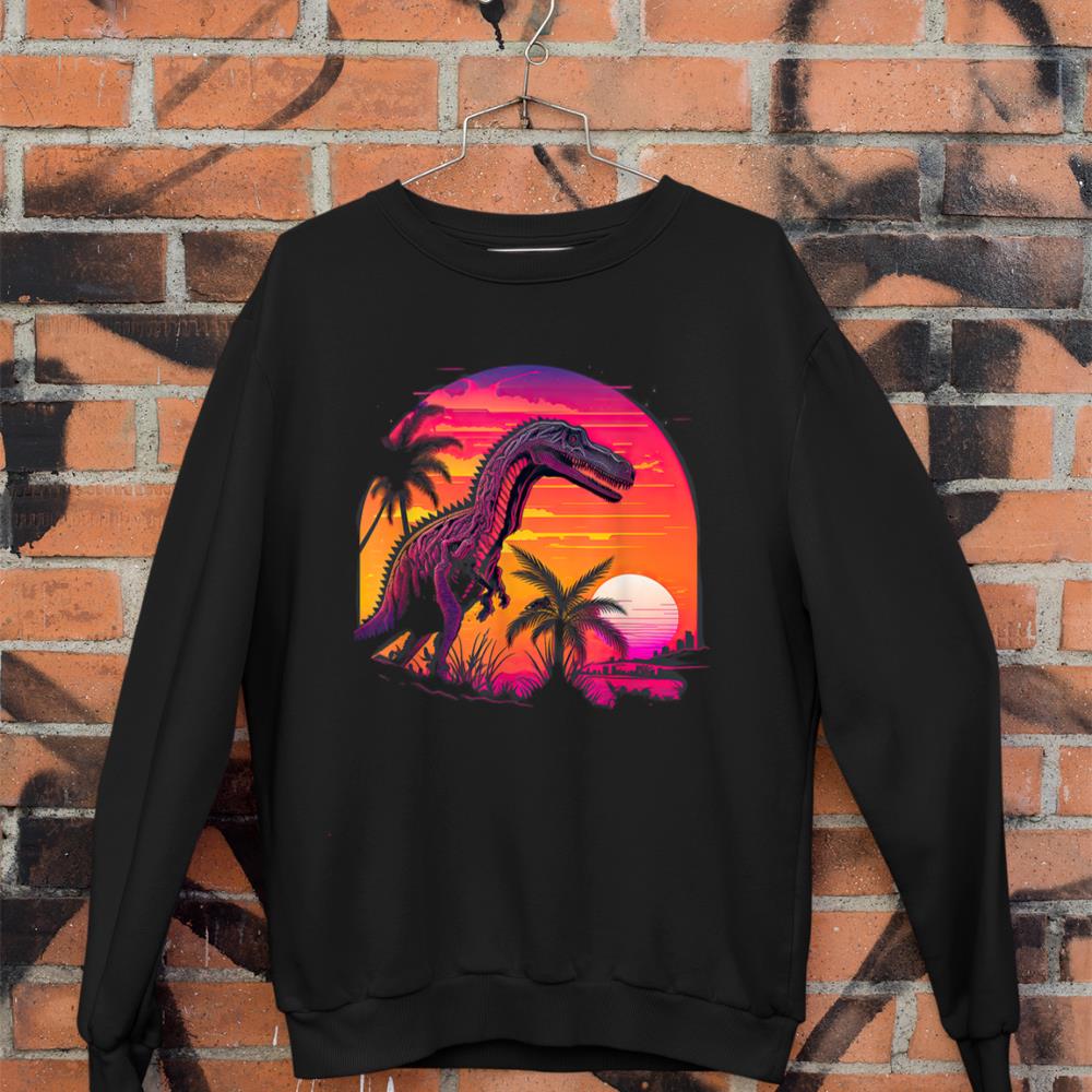 Retro Aesthetic Suchomimus dog Sweatshirt