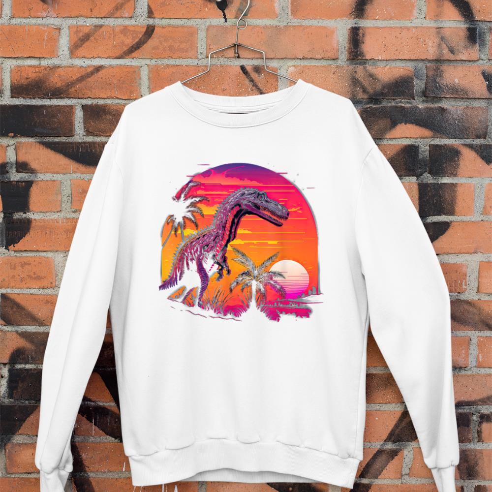 Retro Aesthetic Suchomimus dog Sweatshirt - Image 3