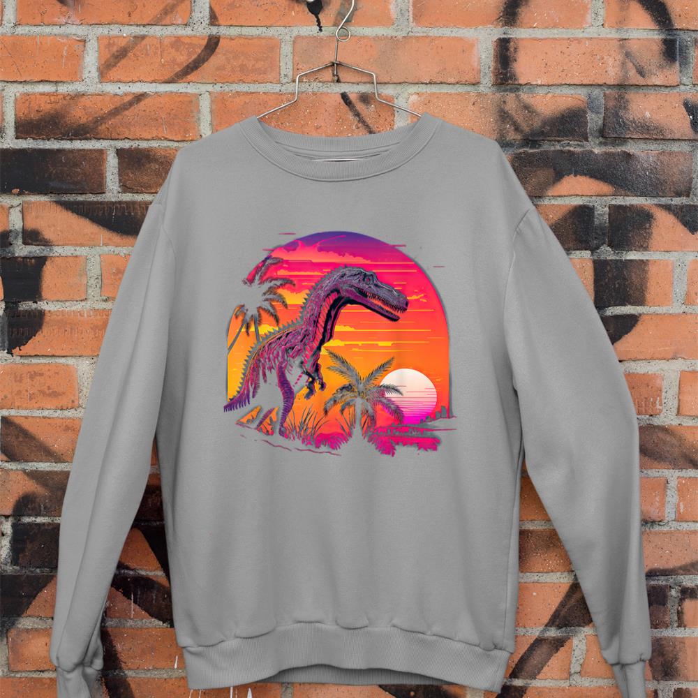 Retro Aesthetic Suchomimus dog Sweatshirt - Image 5