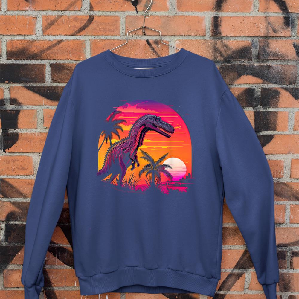 Retro Aesthetic Suchomimus dog Sweatshirt - Image 7