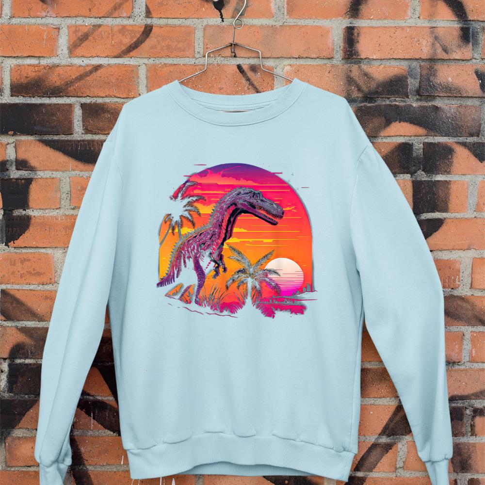 Retro Aesthetic Suchomimus dog Sweatshirt - Image 9