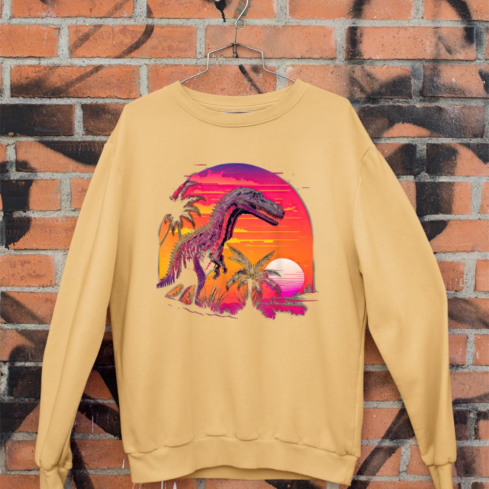 Retro Aesthetic Suchomimus dog Sweatshirt - Image 11