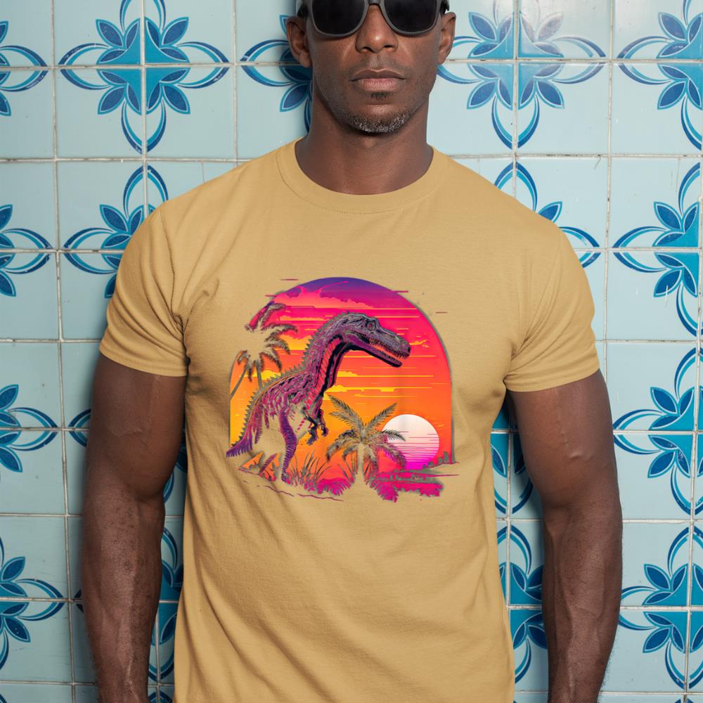 Retro Aesthetic Suchomimus dog T-Shirt - Image 13