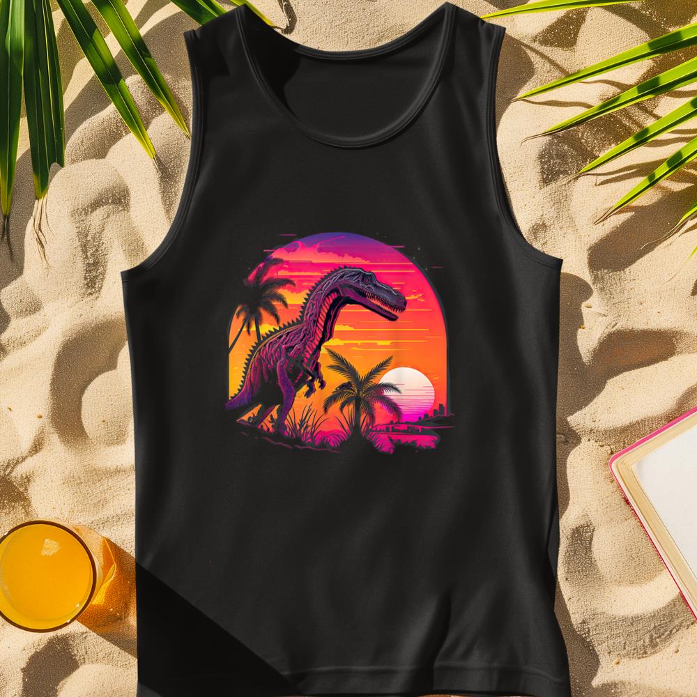 Retro Aesthetic Suchomimus dog Tank Top