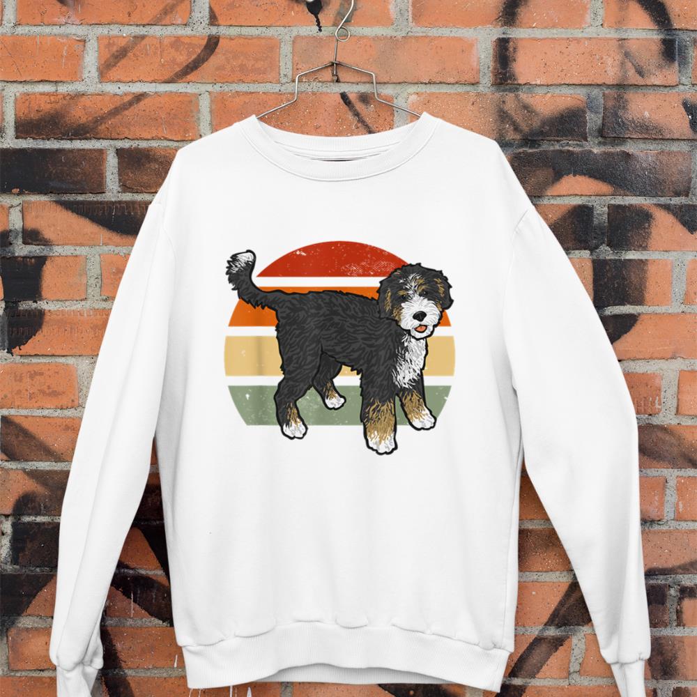 Retro Vintage Bernedoodle Dog Sweatshirt - Image 3