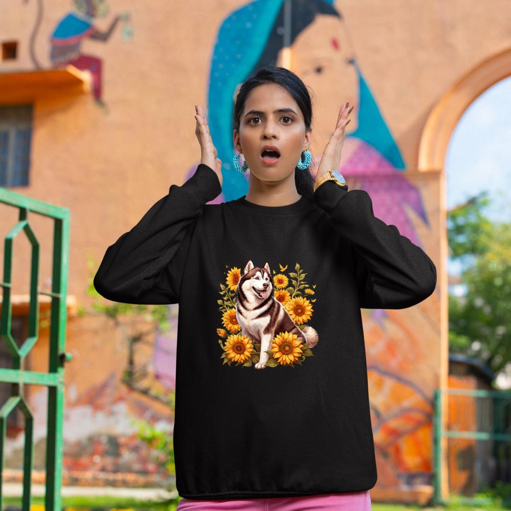 Siberian Husky Dog Lover Sweatshirt - Image 2