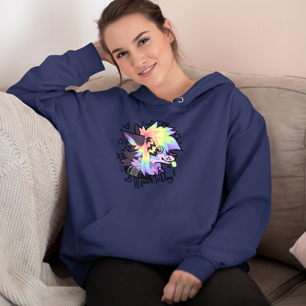 Sparkle Dog Retro Furry Fandom Hoodie - Image 8