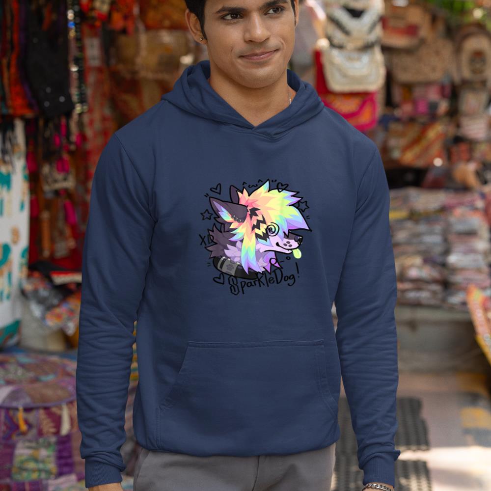 Sparkle Dog Retro Furry Fandom Hoodie - Image 9