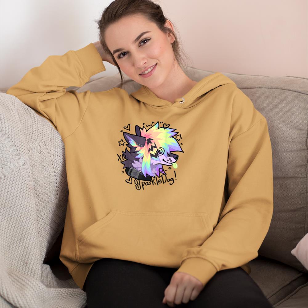 Sparkle Dog Retro Furry Fandom Hoodie - Image 12