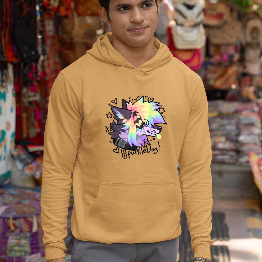 Sparkle Dog Retro Furry Fandom Hoodie - Image 13