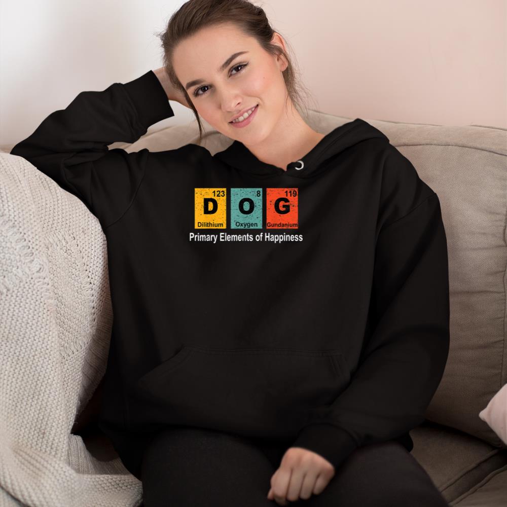 Vintage Dog Science Teacher Funny Periodic Table Pet Gift Hoodie - Image 2