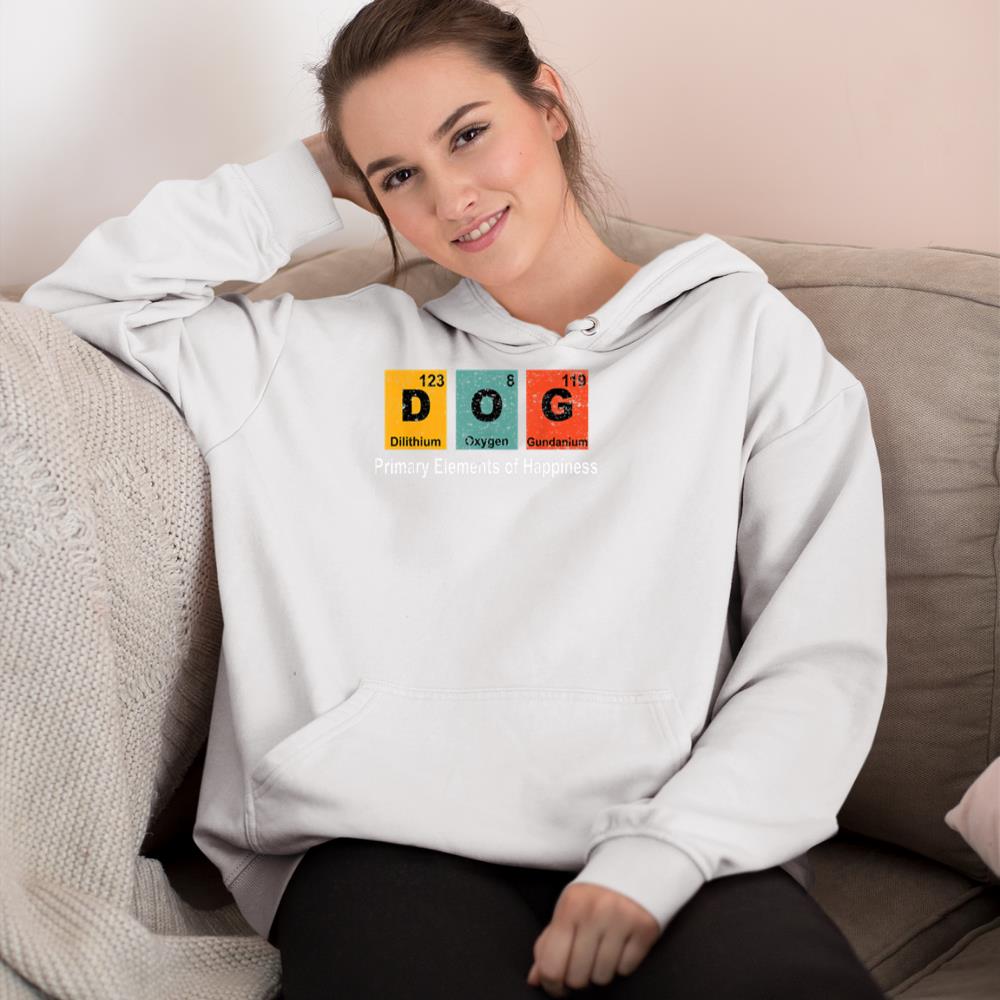 Vintage Dog Science Teacher Funny Periodic Table Pet Gift Hoodie - Image 4