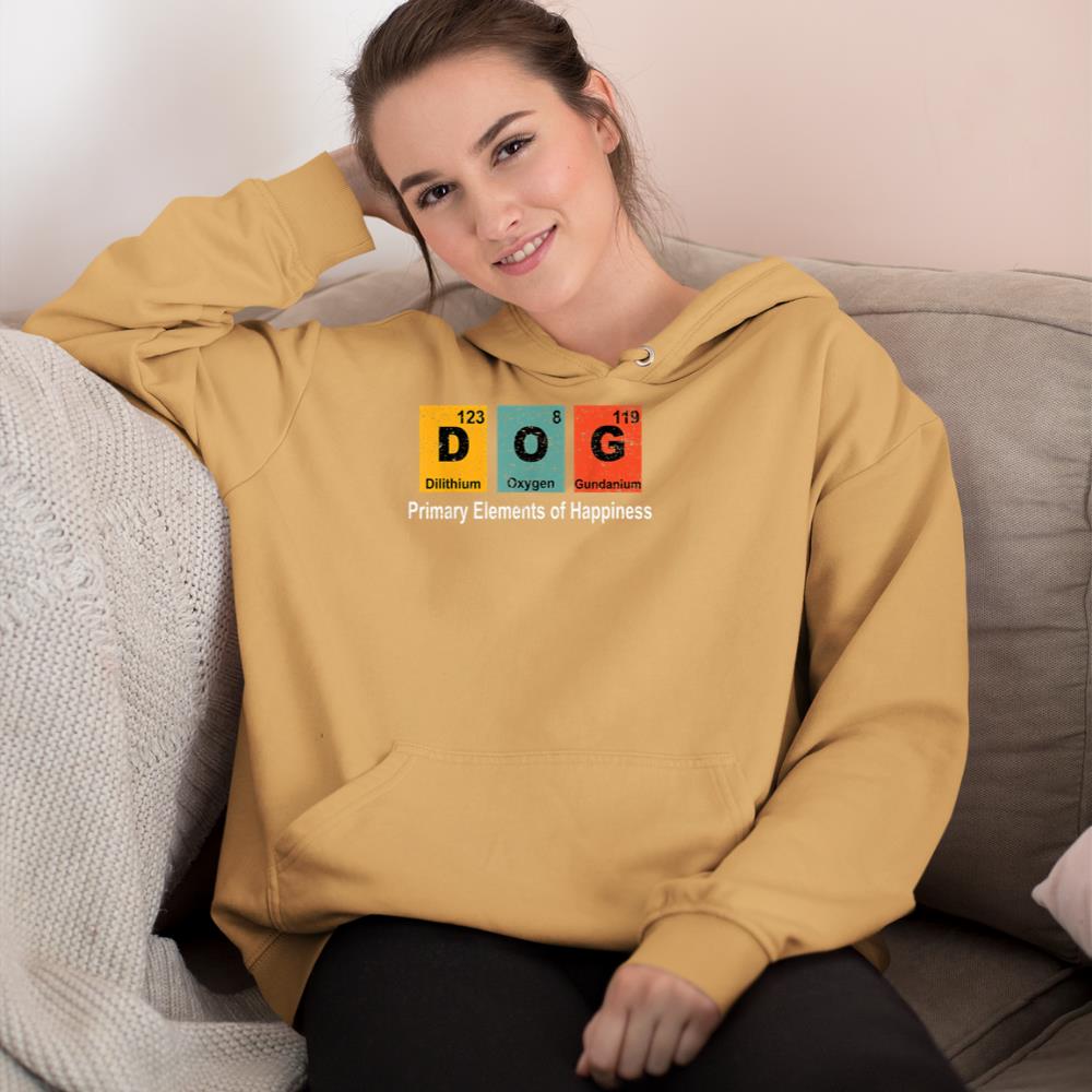 Vintage Dog Science Teacher Funny Periodic Table Pet Gift Hoodie - Image 12